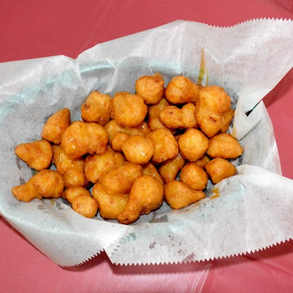 Mike's Hot Honey Cauliflower Bites.