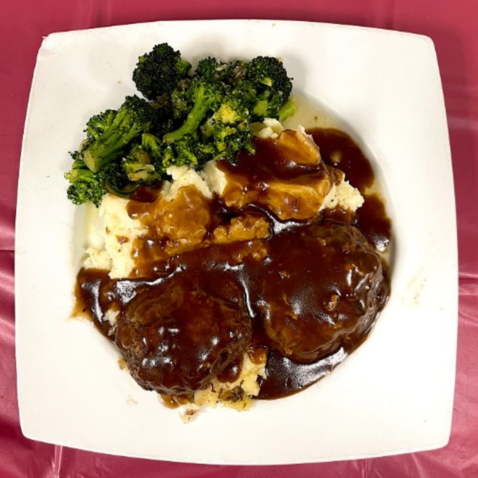 Mama T's Homemade Meatloaf Dinner.